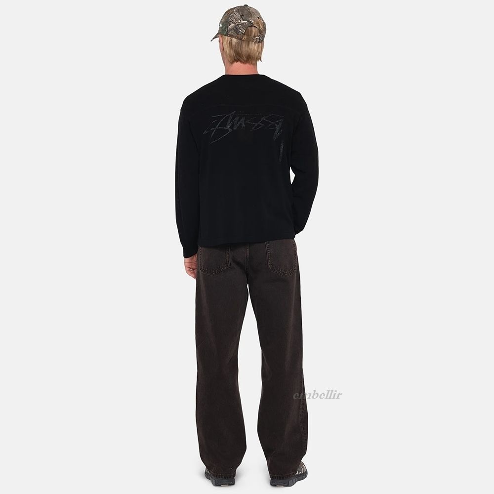 国内発送 送料関税込 完売品 STUSSY FOOTBALL SWEATER セーター