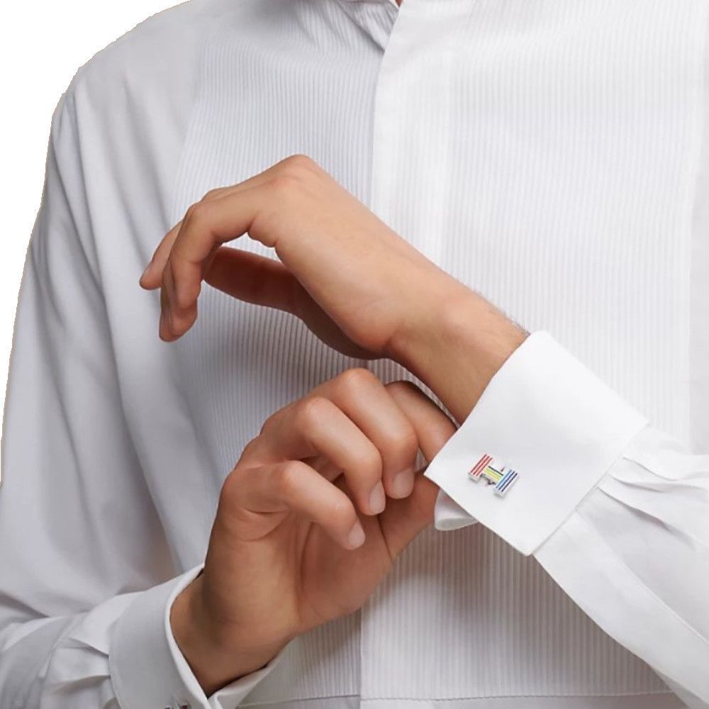 シックにきまる【HERMES】メタル製 Quizz レインボーカフス シックにきまる【HERMES】メタル製 Quizz レインボーカフス