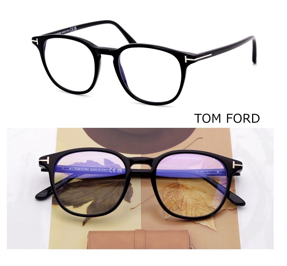 トムフォード メガネ 伊達眼鏡 フレーム FT5695-F-B/V 052 51 TOM FORD メンズ 正規品 アジアンフィット TF5695-F-B