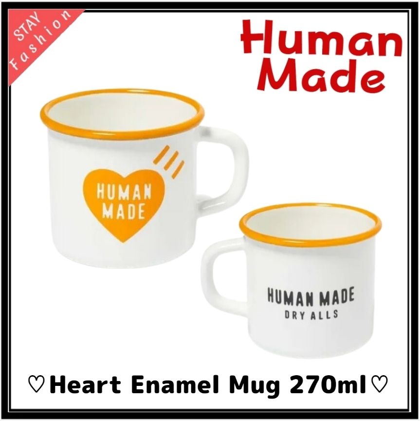 ☆BTS愛用ブランドレア!HUMAN MADE エナメルハートマグカップ (HUMAN