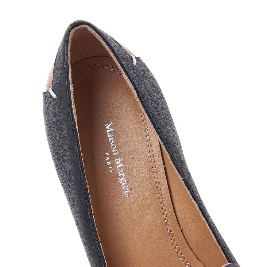 【MaisonMargiela】レザーパンプス スクエアトゥ 5㎝ヒール MaisonMargiela】レザーパンプス スクエアトゥ 5㎝ヒール