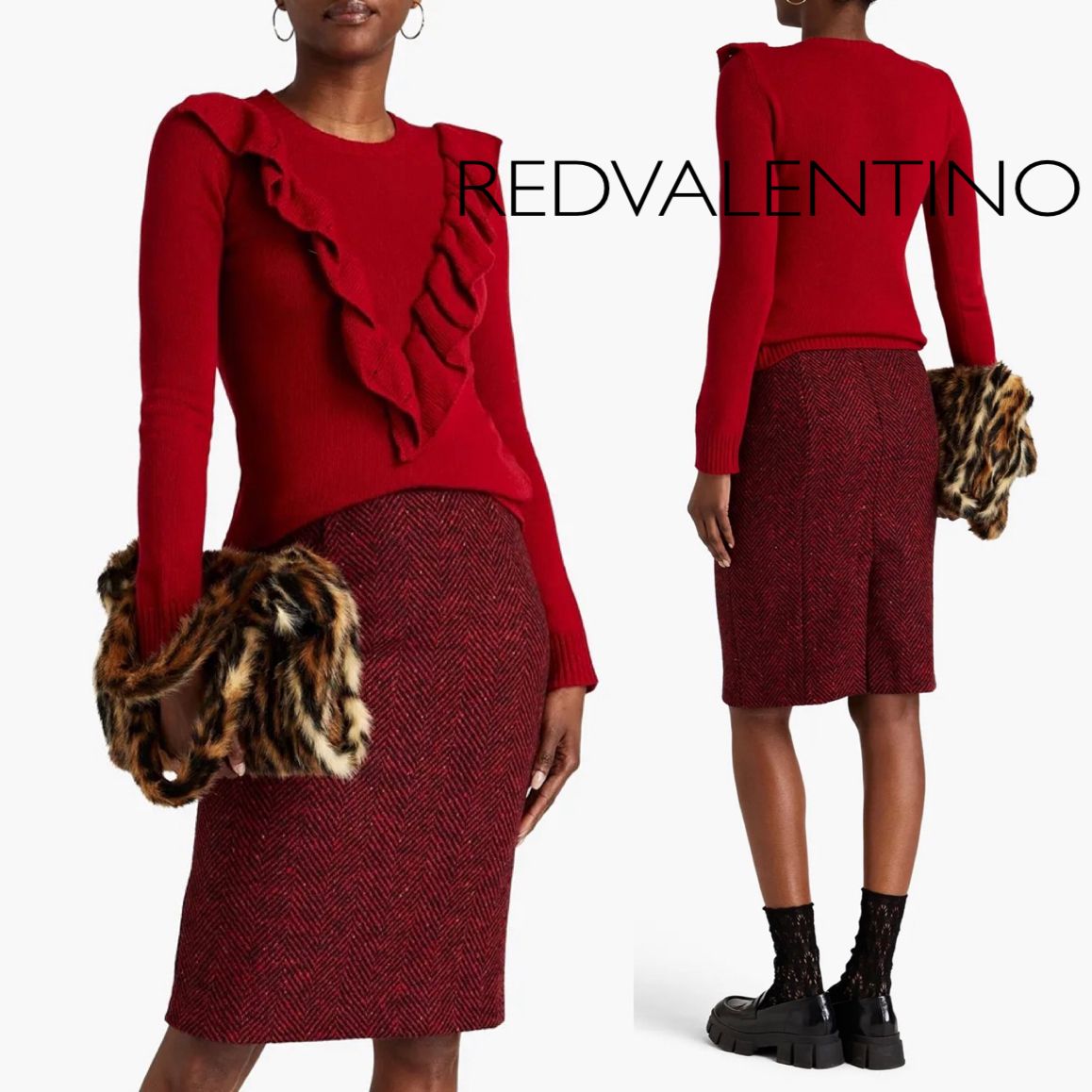 ♡RED VALENTINO ウールスカート♡-