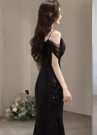 ドレス ロング丈 無地 上品 レトロ セクシー パーティー 結婚式
