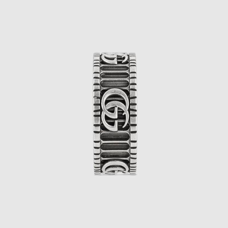 【関税送料込】グッチ GUCCI ダブルG シルバー リング 8ｍｍ #19 関税送料込】グッチ GUCCI ダブルG シルバー リング 8mm #8