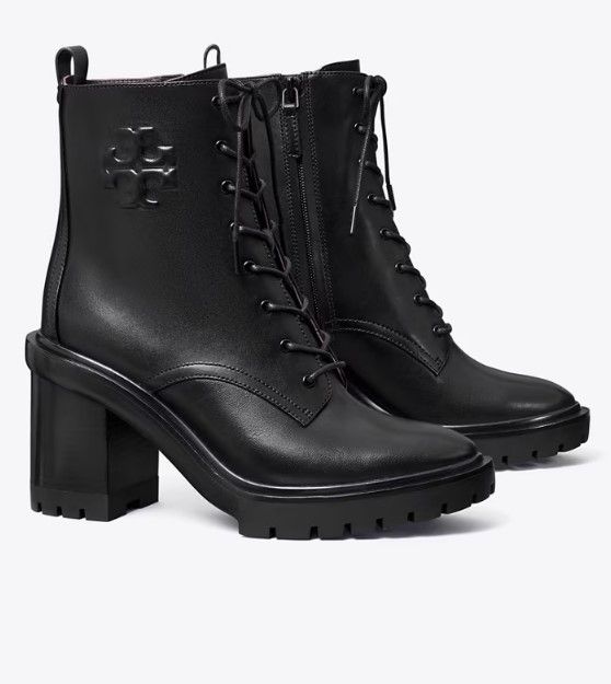 送料&関税込み☆Tory Burch☆DOUBLE T LUG BOOT レザー (Tory