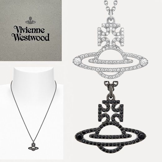 ◆Vivienne Westwood◆MAN TRUDY ネックレス Trudy Pendant Necklace in PLATINUM-WHITE-CZ | Vivienne Westwood®