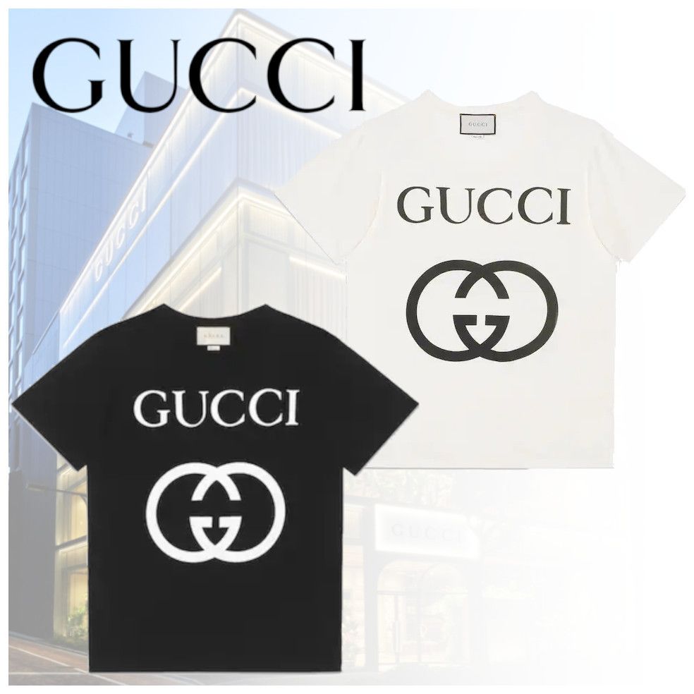 GUCCI】インターロッキングG コットン オーバーサイズ Tシャツ (GUCCI