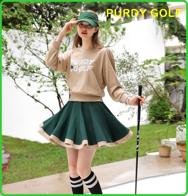 韓国ゴルフ】PURDY GOLF レディスゴルフウェア セット BEIGE ...