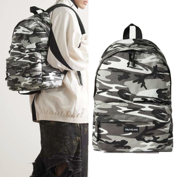 直営【BALENCIAGA】EXPLORER バックパック 迷彩 (BALENCIAGA/バック