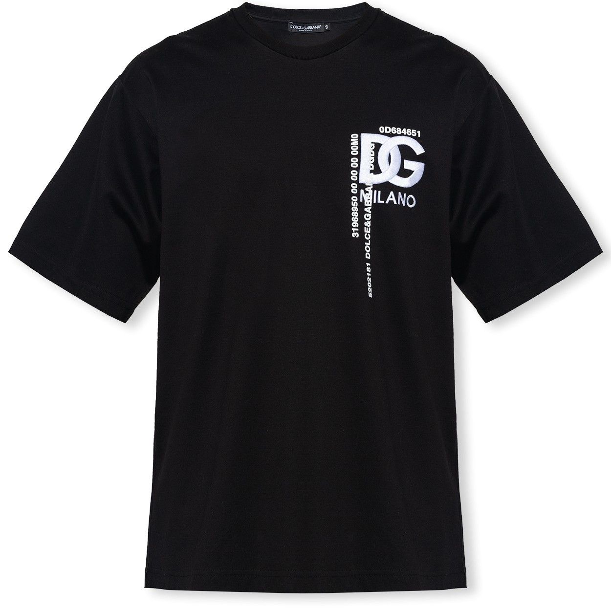 Dolce & Gabbana DGロゴ 半袖 tシャツ ブラック ブラックのメンズ Tシャツ ショートスリーブ DGロゴプリント