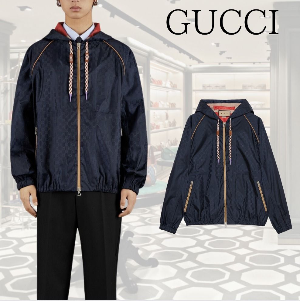 GUCCI】テクニカル GG フーデッド ジャケット (GUCCI/ジャケットその他