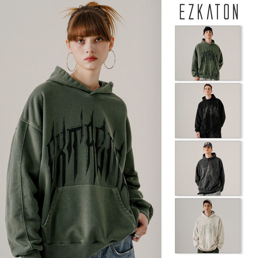 パーカー・フーディ EZKATON THUNDER PIGMENT HOODIE NA1192 EZKATON】23FW☆ Thunder Pigment Hoodie (EZKATON/パーカー