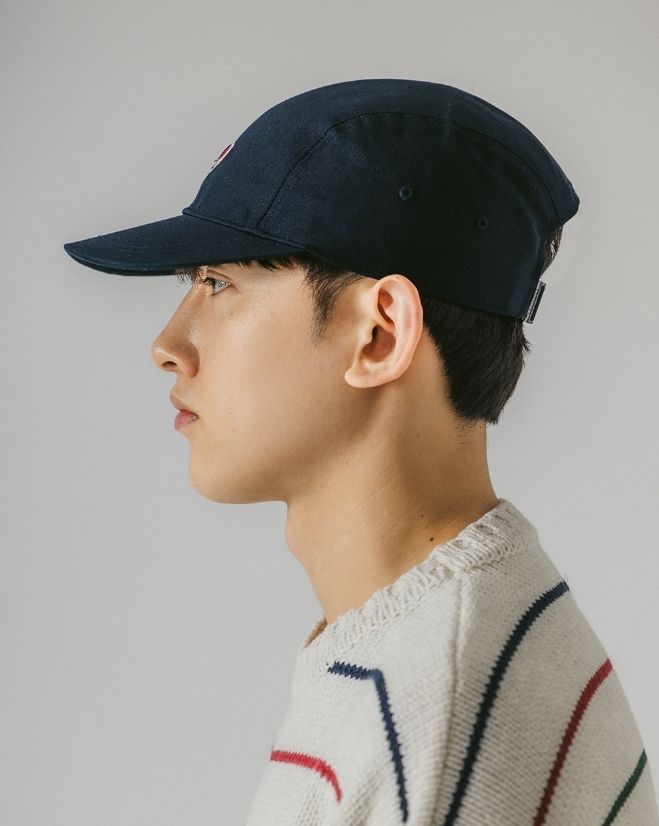 【ANGLAN】23FW★ [AG] Wappen Four Panel Camp Cap AG] Wappen Four Panel Camp Cap - Black - ANGLAN