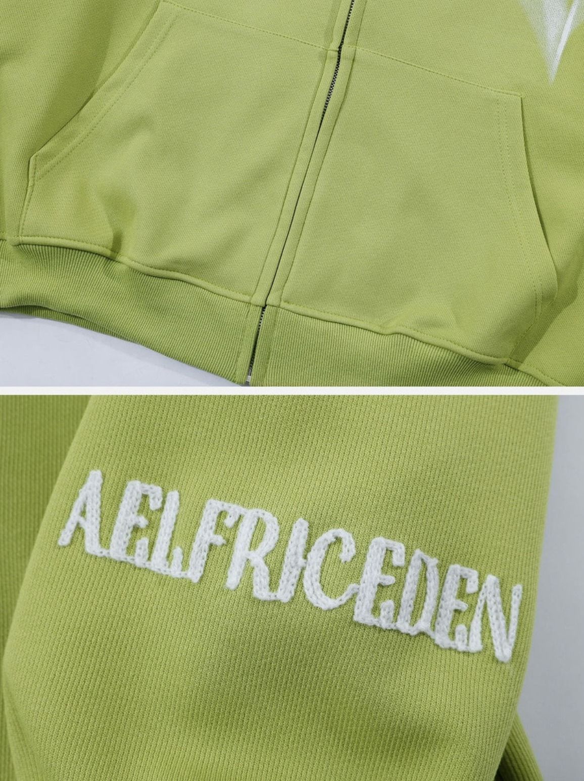 AELFRIC EDEN】スパイダーフロッキング☆ツノ付きパーカー