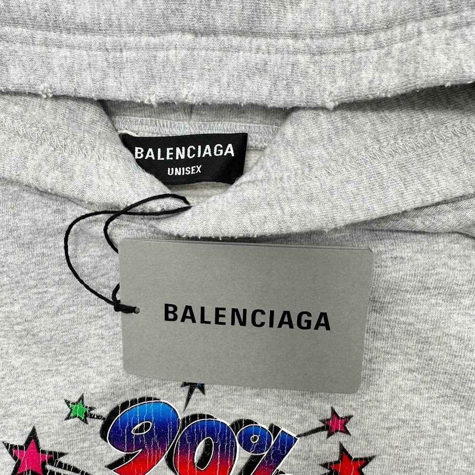 ★関税・送料込【BALENCIAGA】ペンキ クラッシュ加工 パーカー ☆関税・送料込【BALENCIAGA】ペンキ クラッシュ加工 パーカー