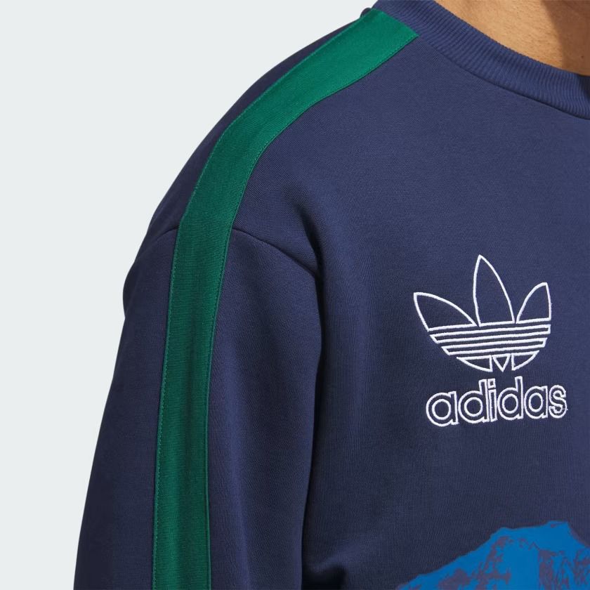 グランドセール ☆adidas SWEATSHIRTS☆追跡可 ART MOUNTAIN originals☆SKY トップス