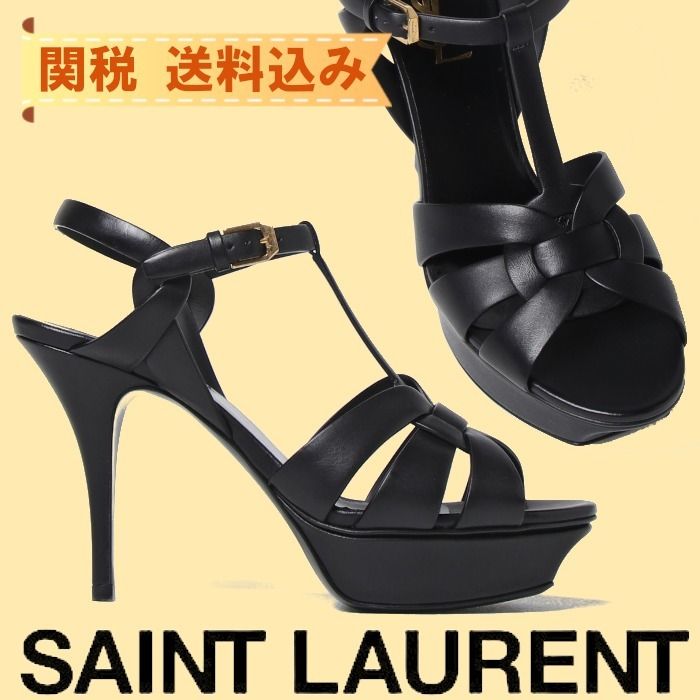 Saint Laurent】トリビュート プラットフォームサンダル (Saint