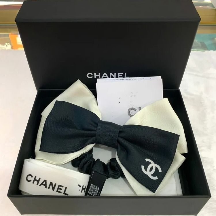 CHANEL】シャネル リボンシュシュ CC ヘアゴム ロゴ (CHANEL/ヘア