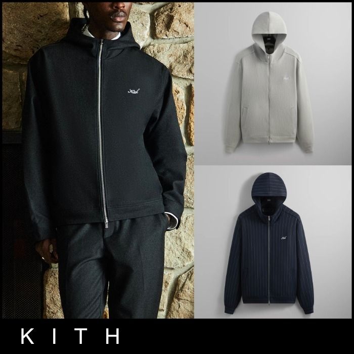 KITH NYC Double Weave Selfridge ジップアップ パーカー (KITH NYC