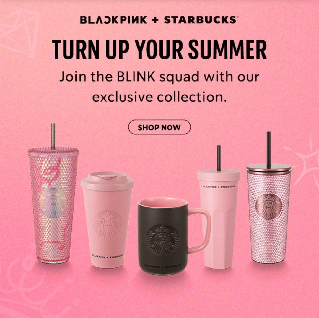 スタバ BLACKPINK コラボ カップタンブラー ロゼ-