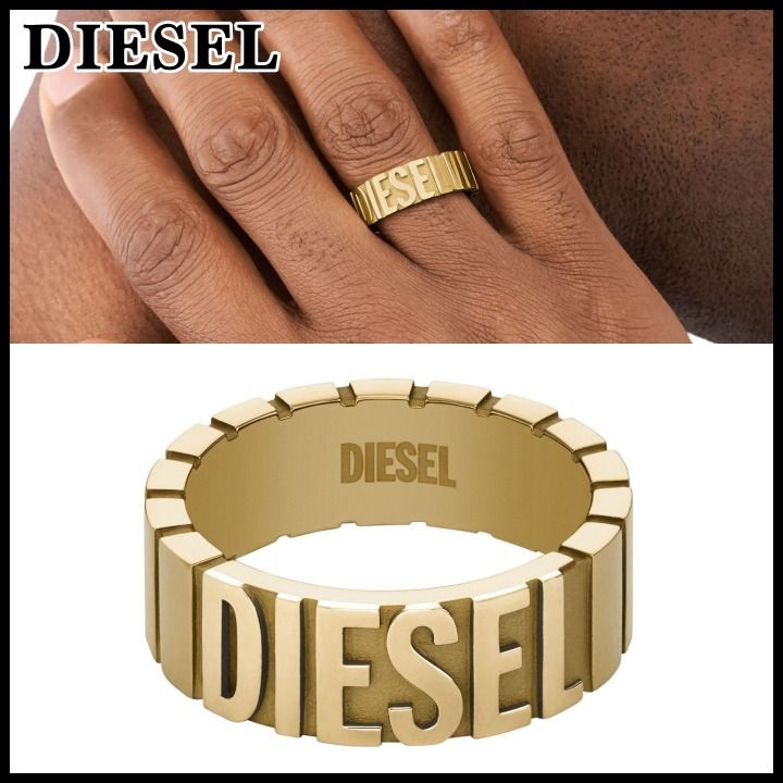 大人気】DIESEL Dx1439 ステンレススティール製バンドリング (DIESEL