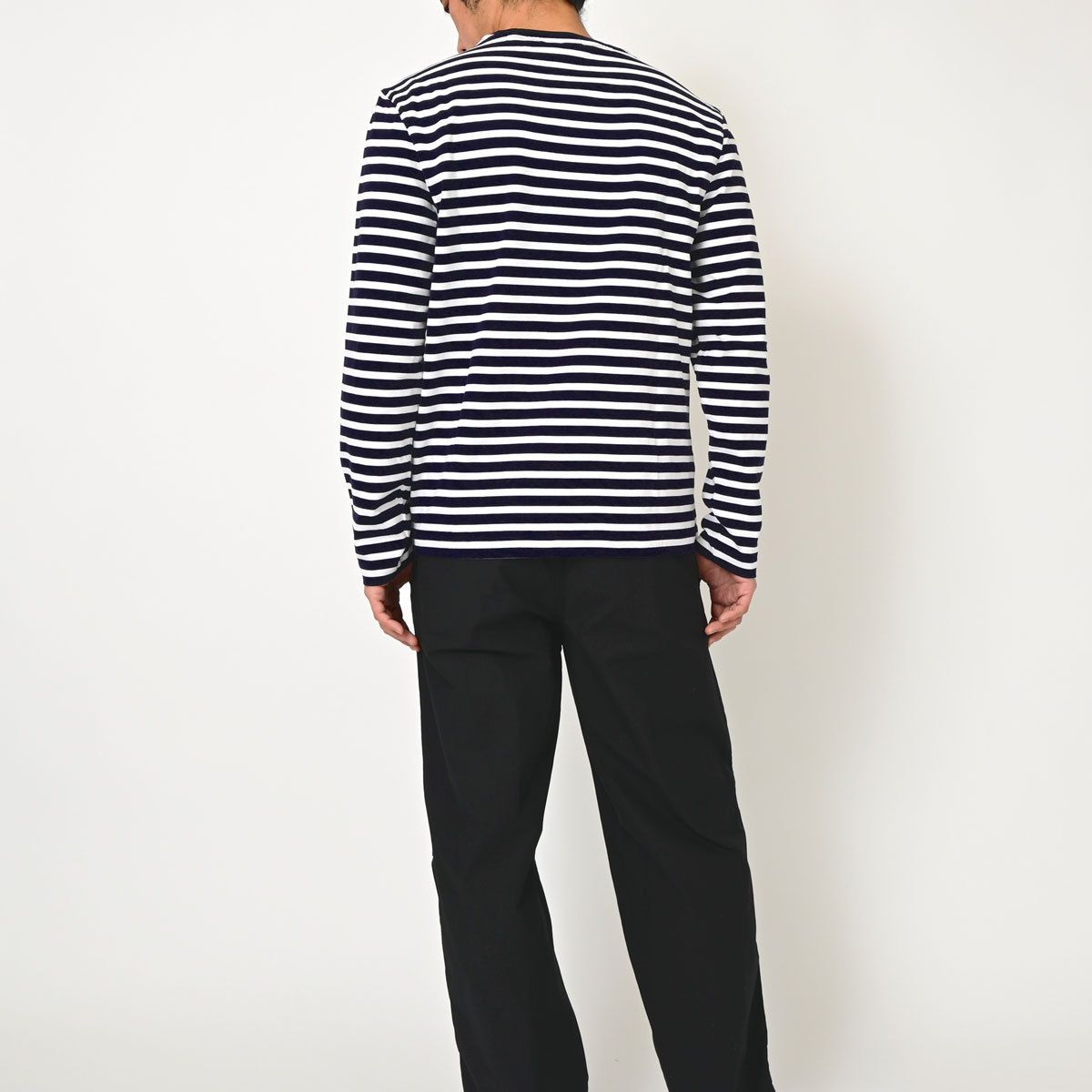 MAISON KITSUNE ボーダー マリン Tシャツ LM00105KJ0044 (MAISON