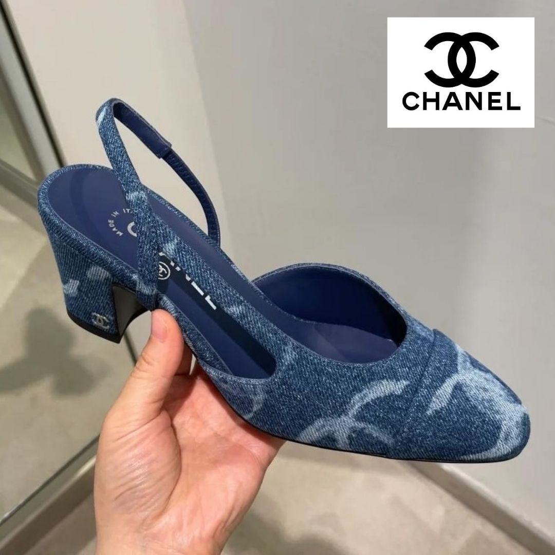 カジュアルで履きやすい♪】CHANEL デニム ミュール サンダル