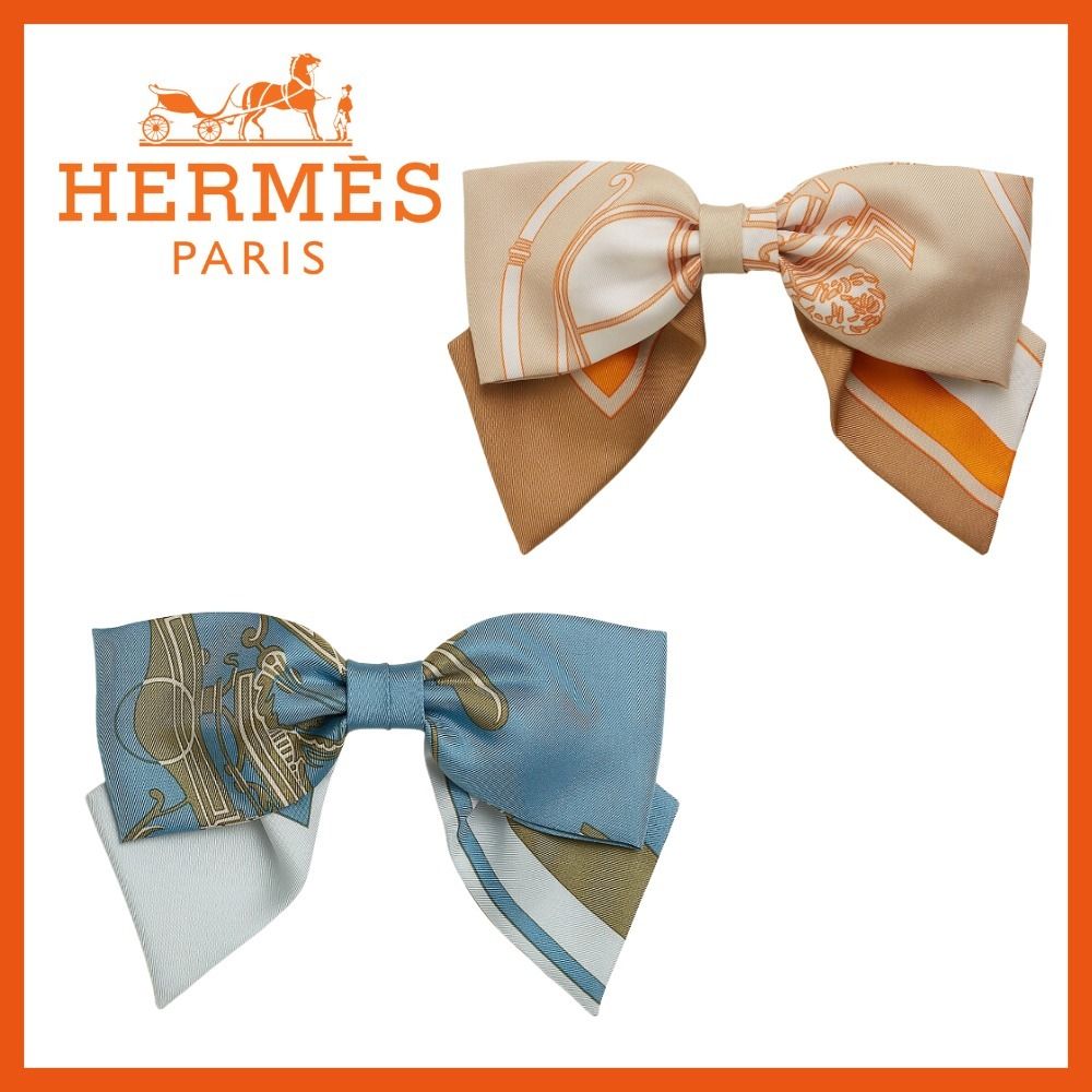 HERMES ヘアアクセサリー 《グルネル》 《エクスリブリス》 (HERMES