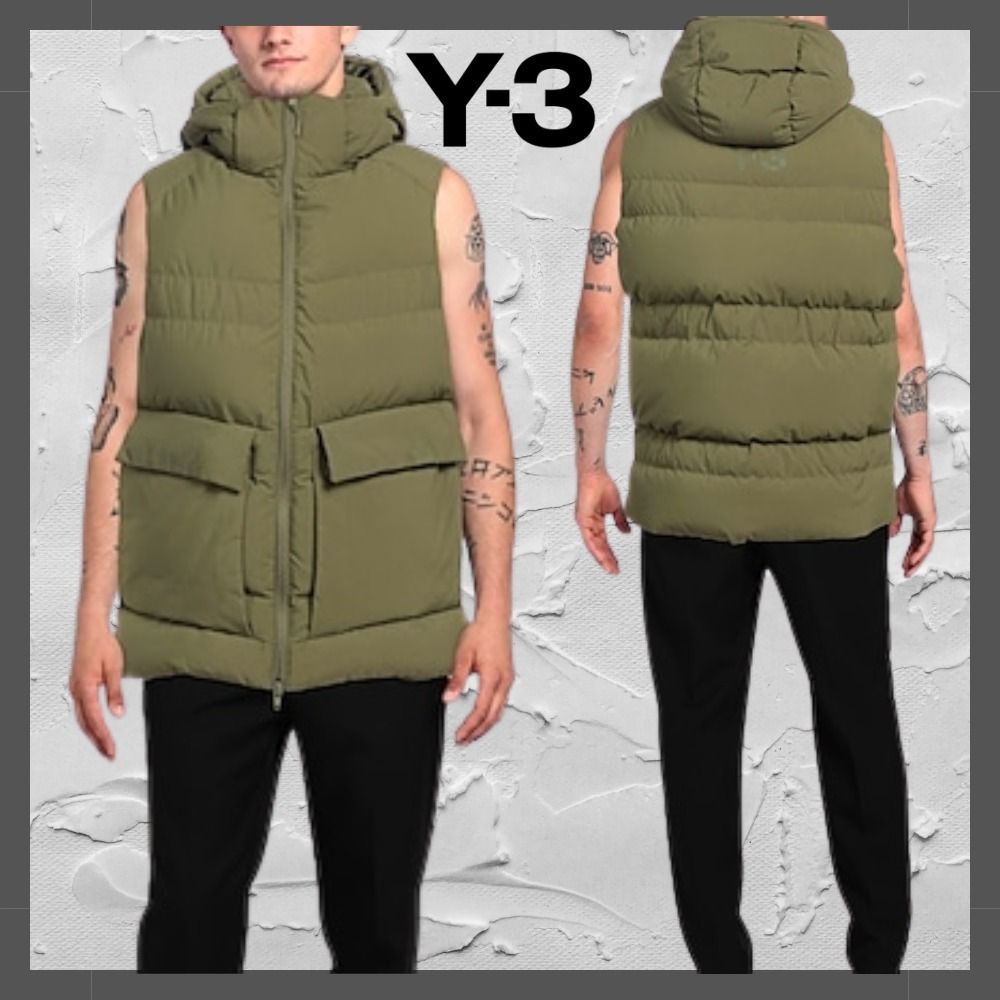 Y-3】パファージャケット メンズ ミリタリーグリーン (Y-3/ブルゾン ...