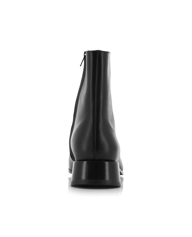 希少【Balenciaga】スクエアトゥカーフスキンアンクルブーツ