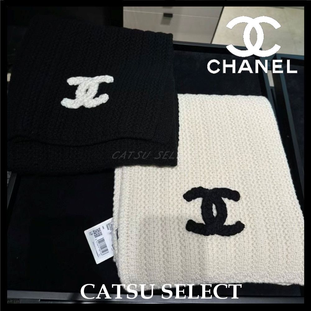 ギフトやプレゼントにも!】シャネル☆ロゴ マフラー (CHANEL/マフラー