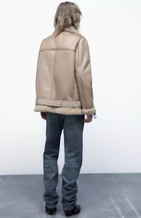 PU 裏ボアジャケット 厚手 ショートコート ベージュ 1620 PU 裏ボアジャケット 厚手 ショートコート ベージュ 1620