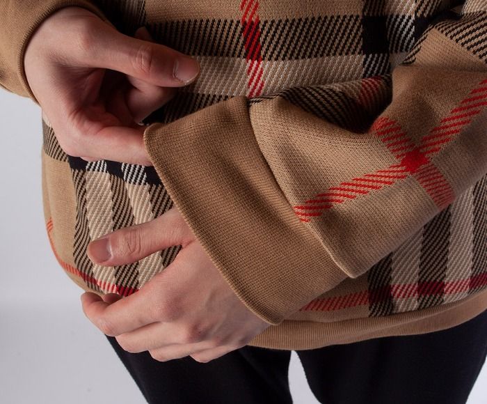 送料関税込み★Burberry★チェックジャカードパーカー BURBERRY バーバリー パーカー メンズ フーディー チェック ジャ