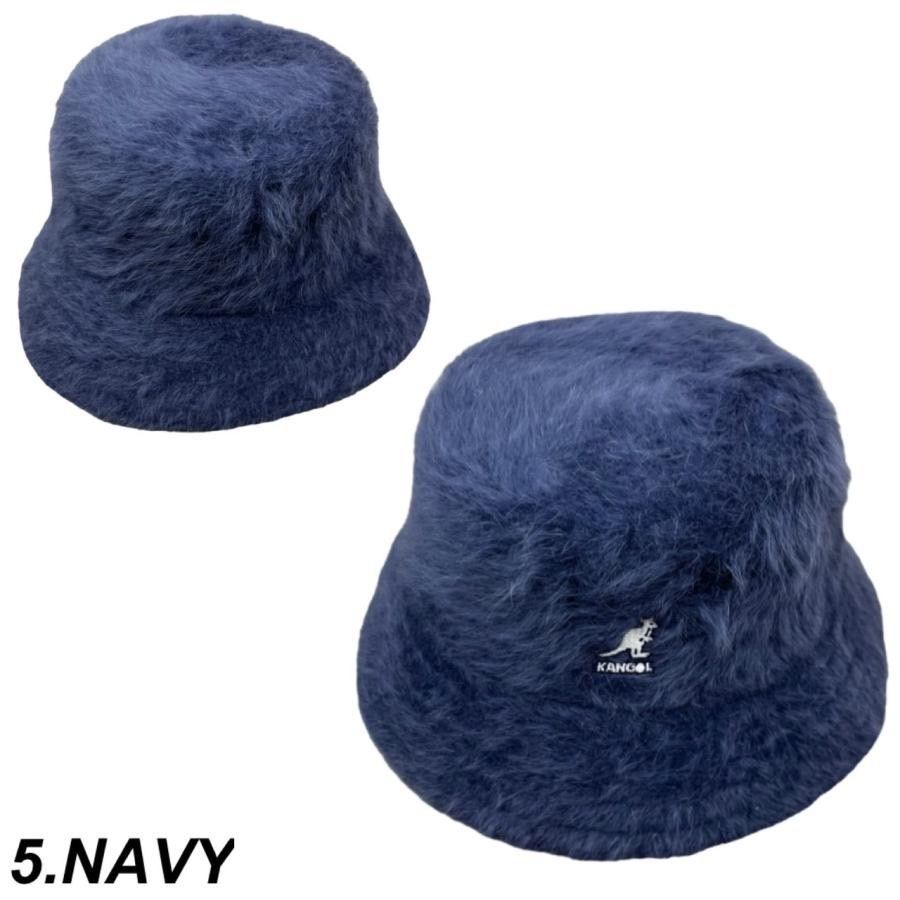 美品】KANGOL カンゴール ファーゴラバケットハット L 黒 K3477