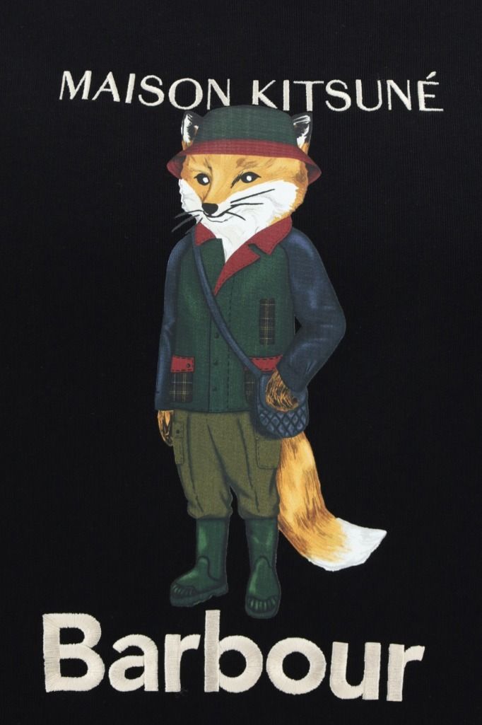 MK X BARBOUR ビューフォートフォックス クルーネックスウェット