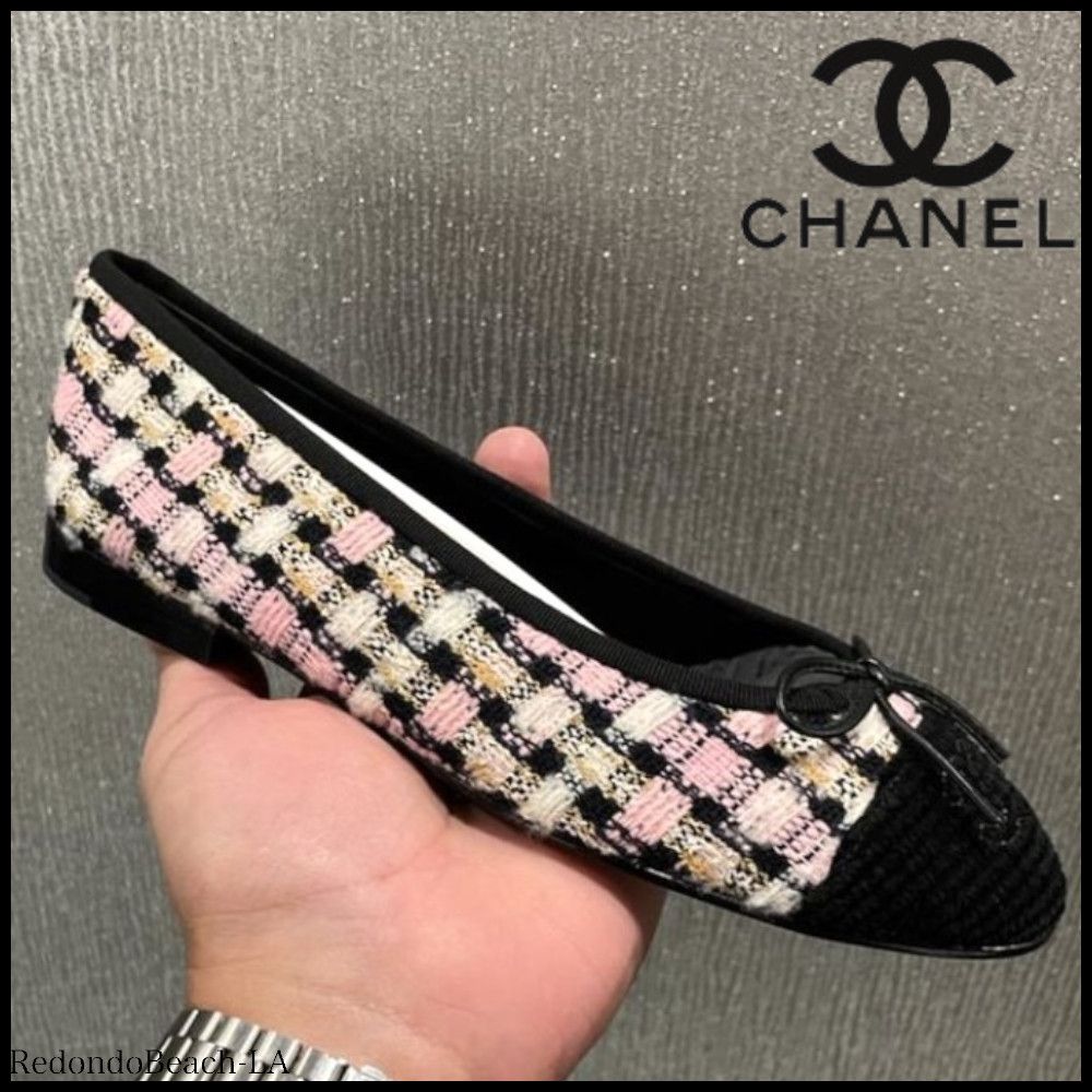 CHANEL - 新品未使用シャネルツイード バレエフラットシューズ