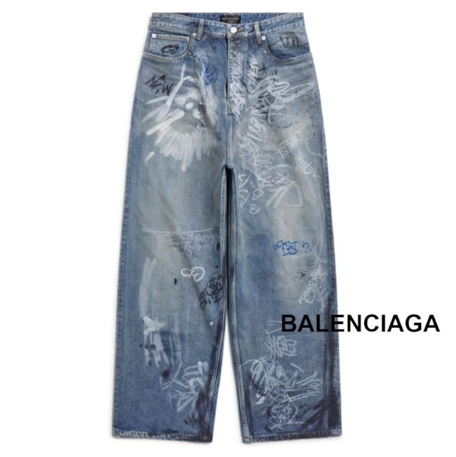 ☆グク着用☆【BALENCIAGA】グラフィティプリント バギー パンツ 