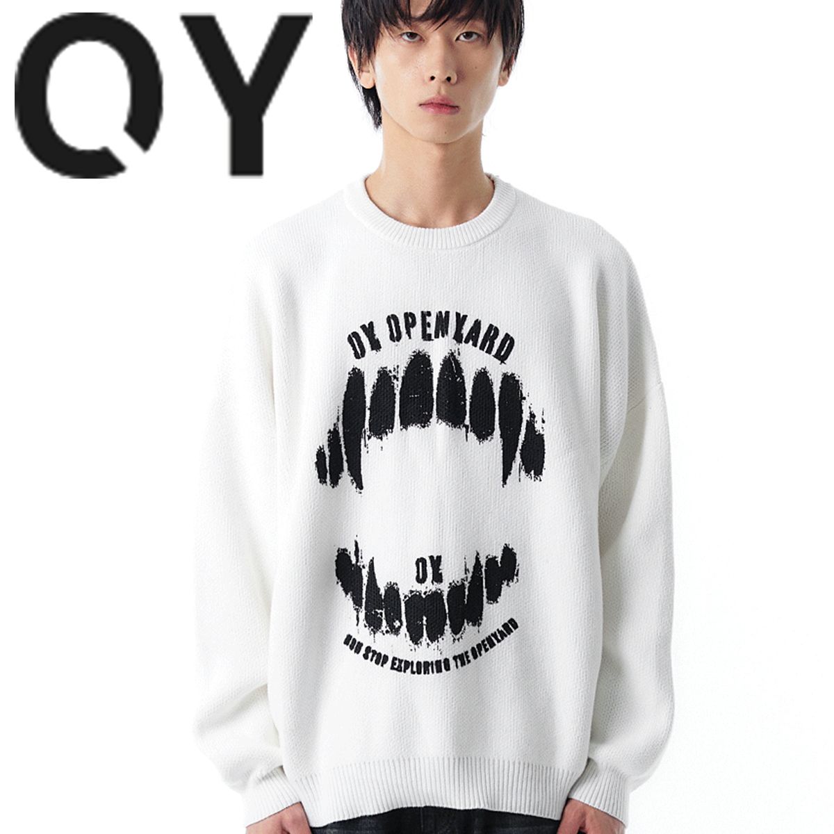 アメージングタイランド・グランドセール OPENYARD OY ホワイト パーカー&長袖Tシャツ セット（OY アイドル