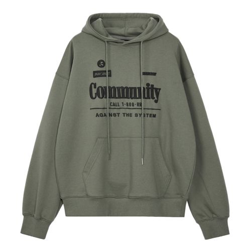 ☆韓国人気☆Rest & Recreation☆RR COMMUNITY OVERSIZED HOODIE (Rest