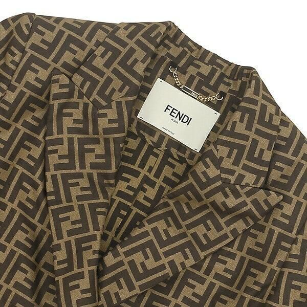 FENDI ジャケット シルク ダブルブレスト FJ7236 A8G3 F118W FENDI ジャケット シルク ダブルブレスト FJ7236 A8G3 F118W