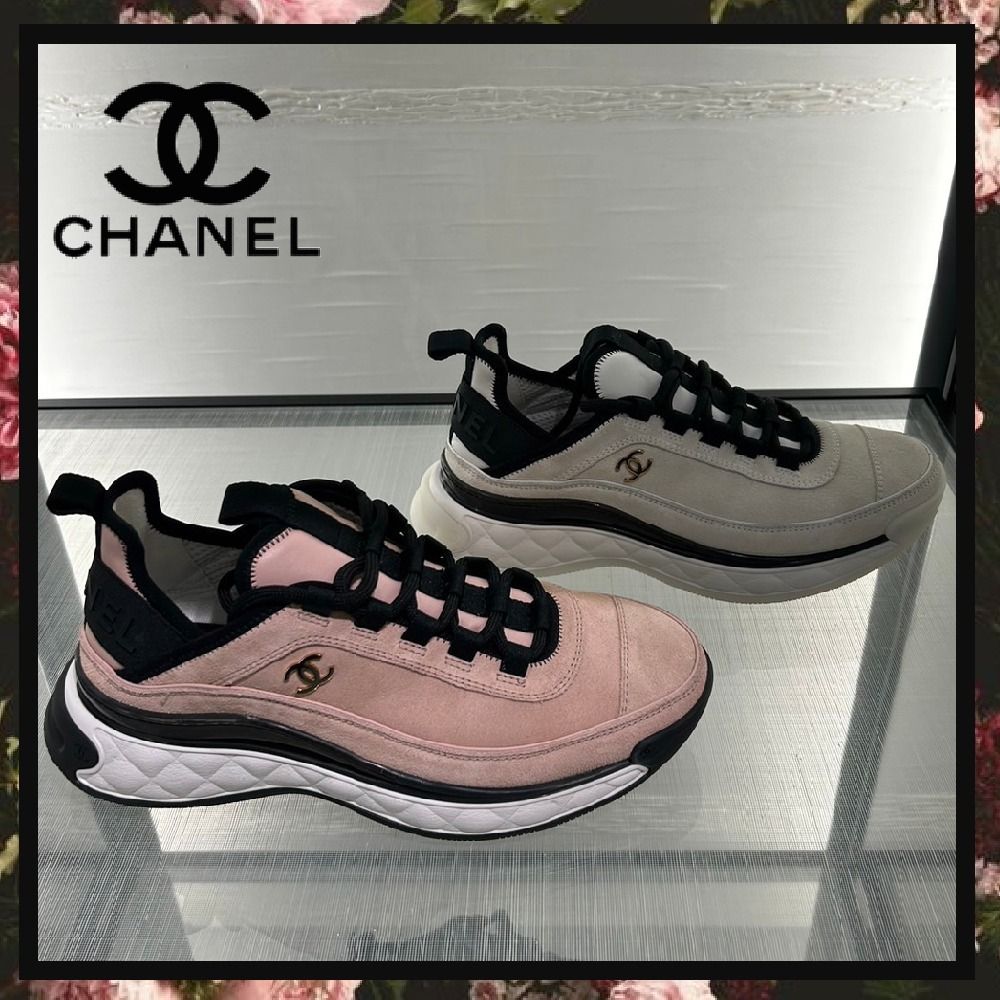 ☆ソールのステッチが可愛い♪【CHANEL】CCロゴ スニーカー