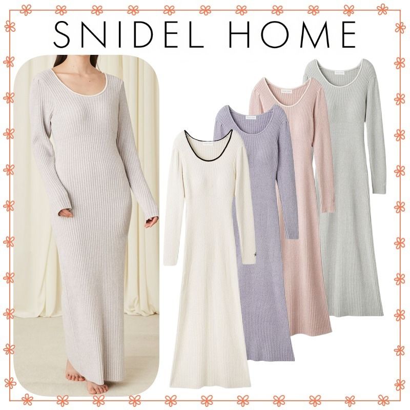 大人気!!SNIDEL HOME【MilkySmooth】カップインニットワンピース