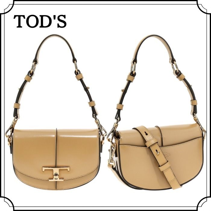 tod's ショルダーバック　ベージュ