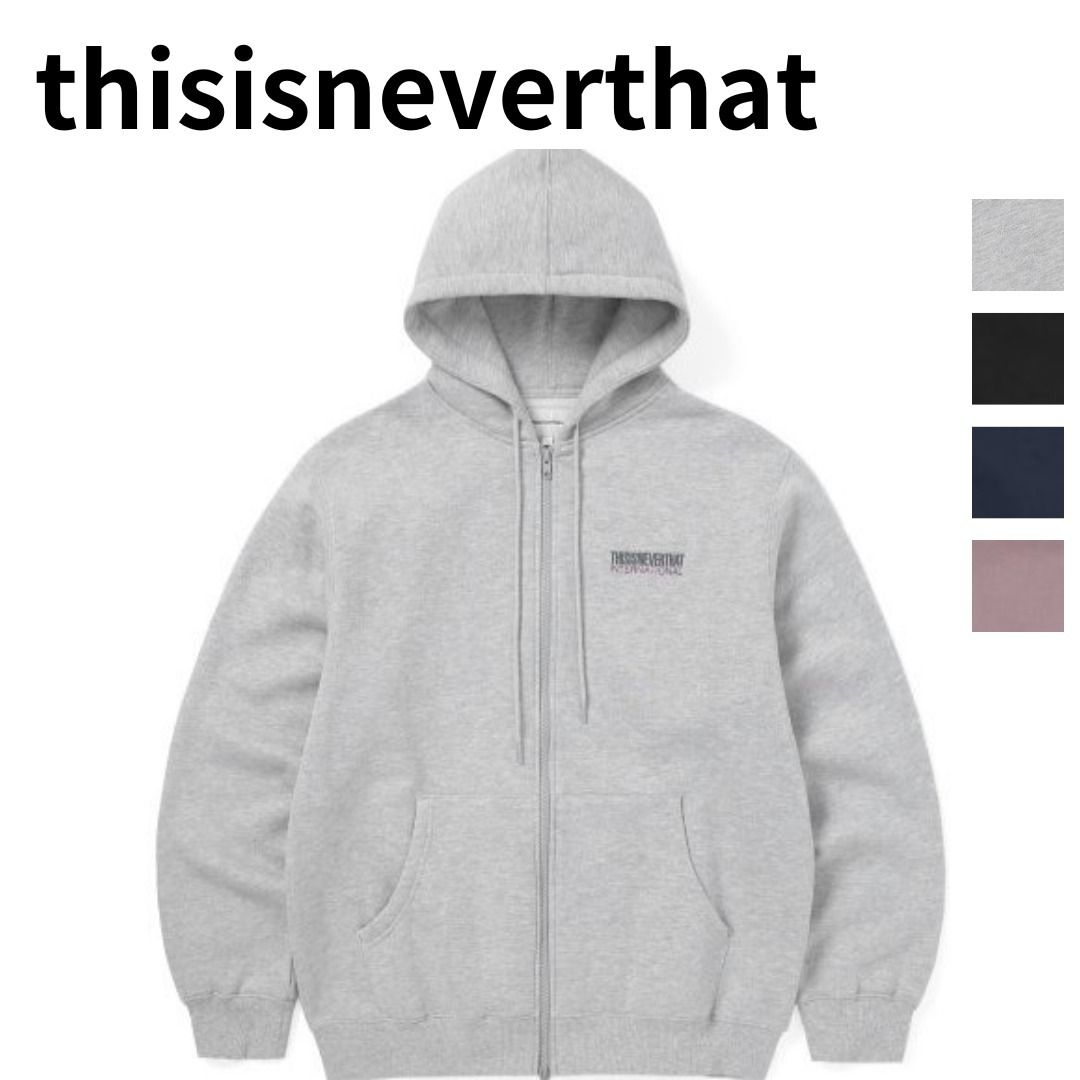 thisisneverthat】BTSテテ着用☆ ロゴジップパーカー 国内発送