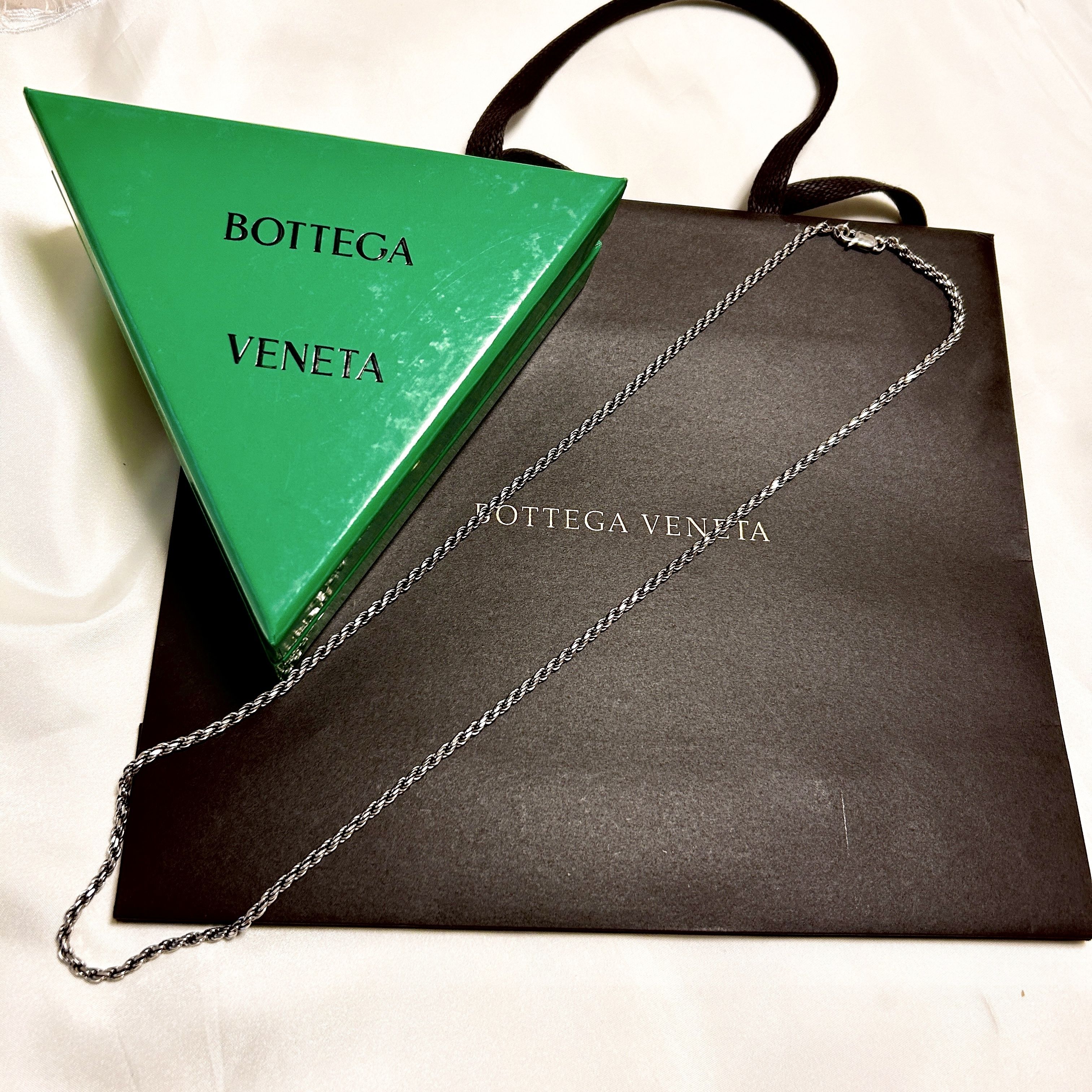 BOTTEGA VENETA ボッテガヴェネタ チェーン ネックレス シルバー