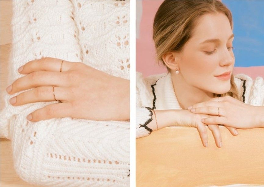 STONE HENgE◆14K Rose Gold ローズゴールド リング STONE HENgE◇14K Rose Gold ローズゴールド ツイスト リング