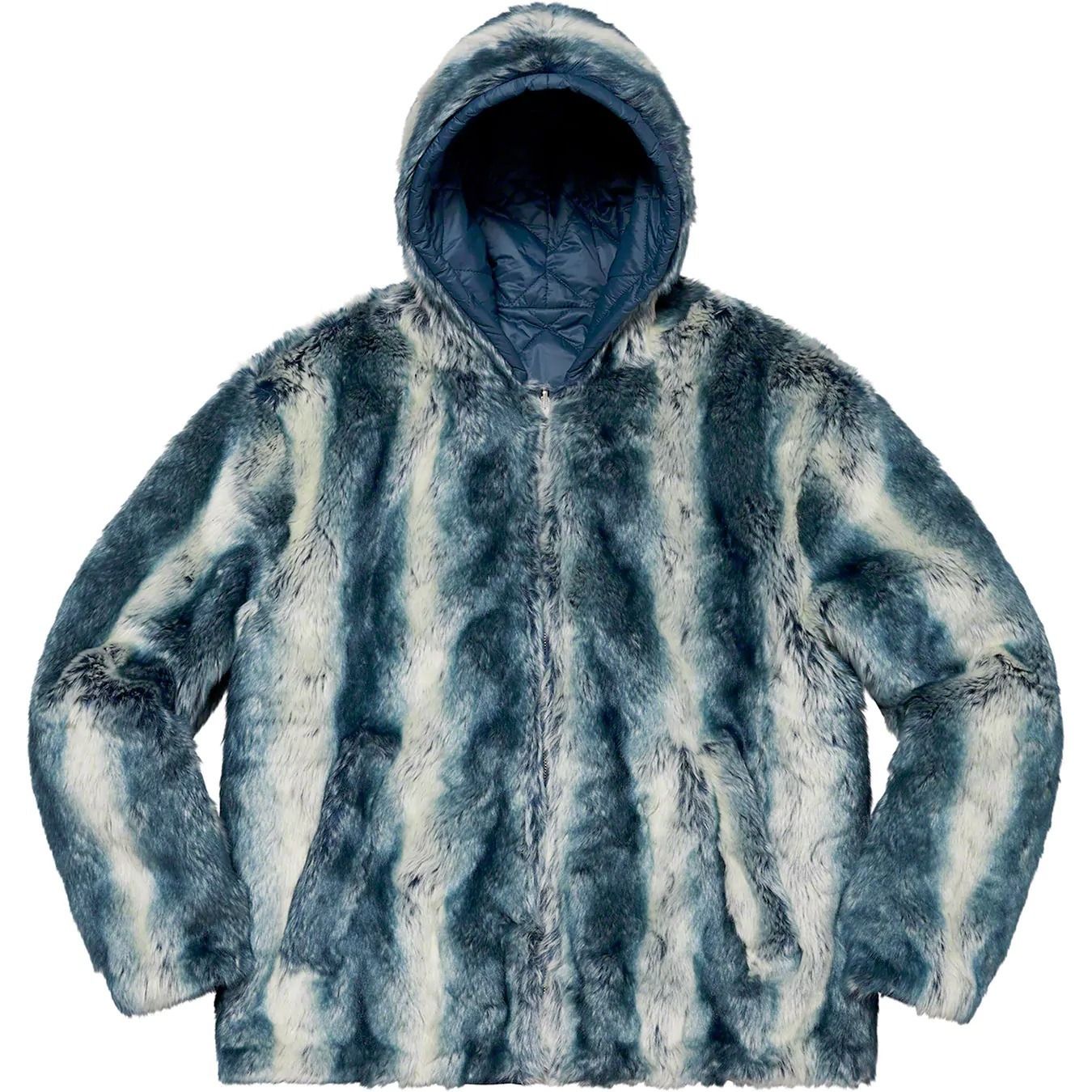 supreme シュプリーム Faux Fur Repeater Bomber Jacket brown