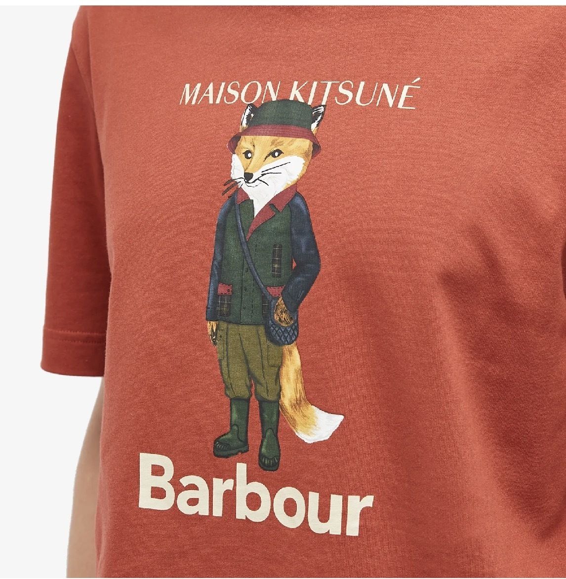 海外限定 ◇ BARBOUR X MAISON KITSUNE ◇ コラボTシャツ ◇ (MAISON