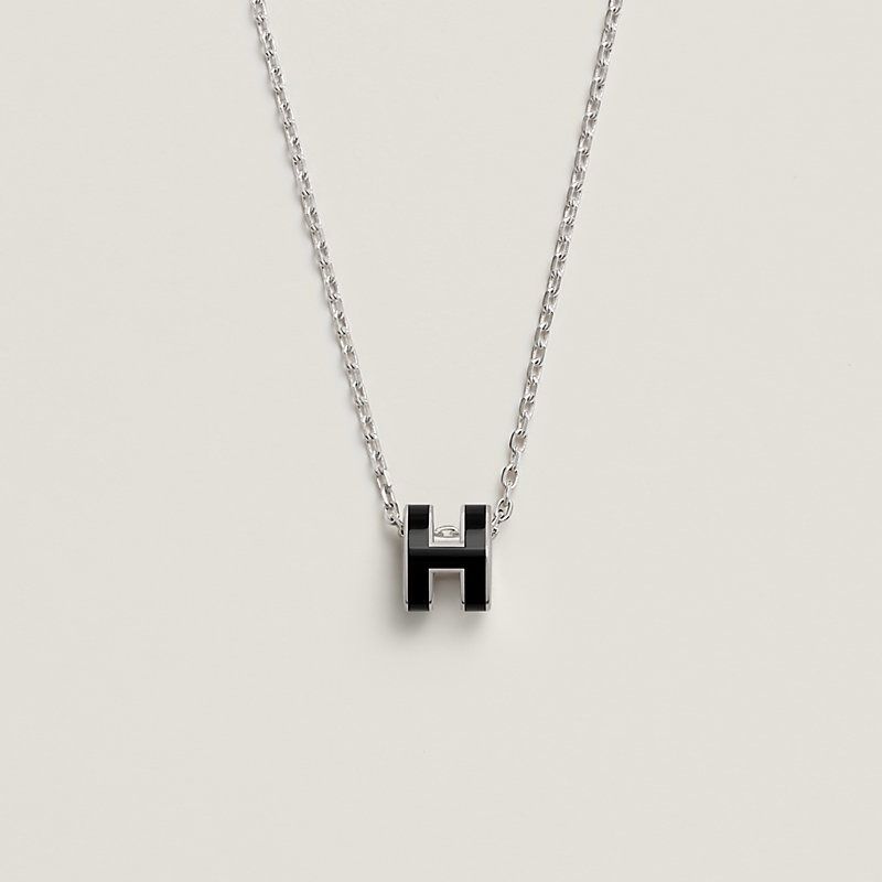 春らしい輝きを★【HERMES】mini popH ポップH さりげないロゴアイテム☆】HERMES☆Mini Pop H ペンダント