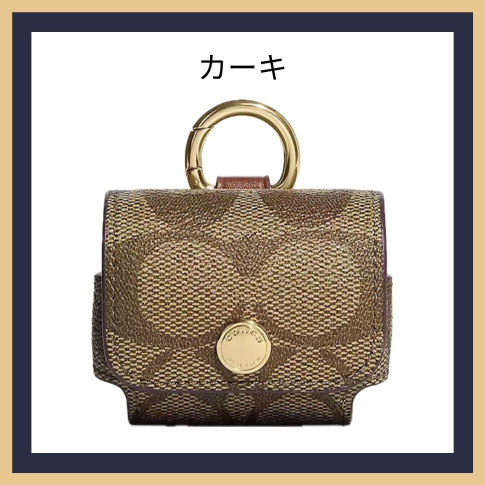 【COACH】ワイヤレスイヤーバッドケースシグネチャーキャンバス COACH】ワイヤレスイヤーバッドケースシグネチャーキャンバス